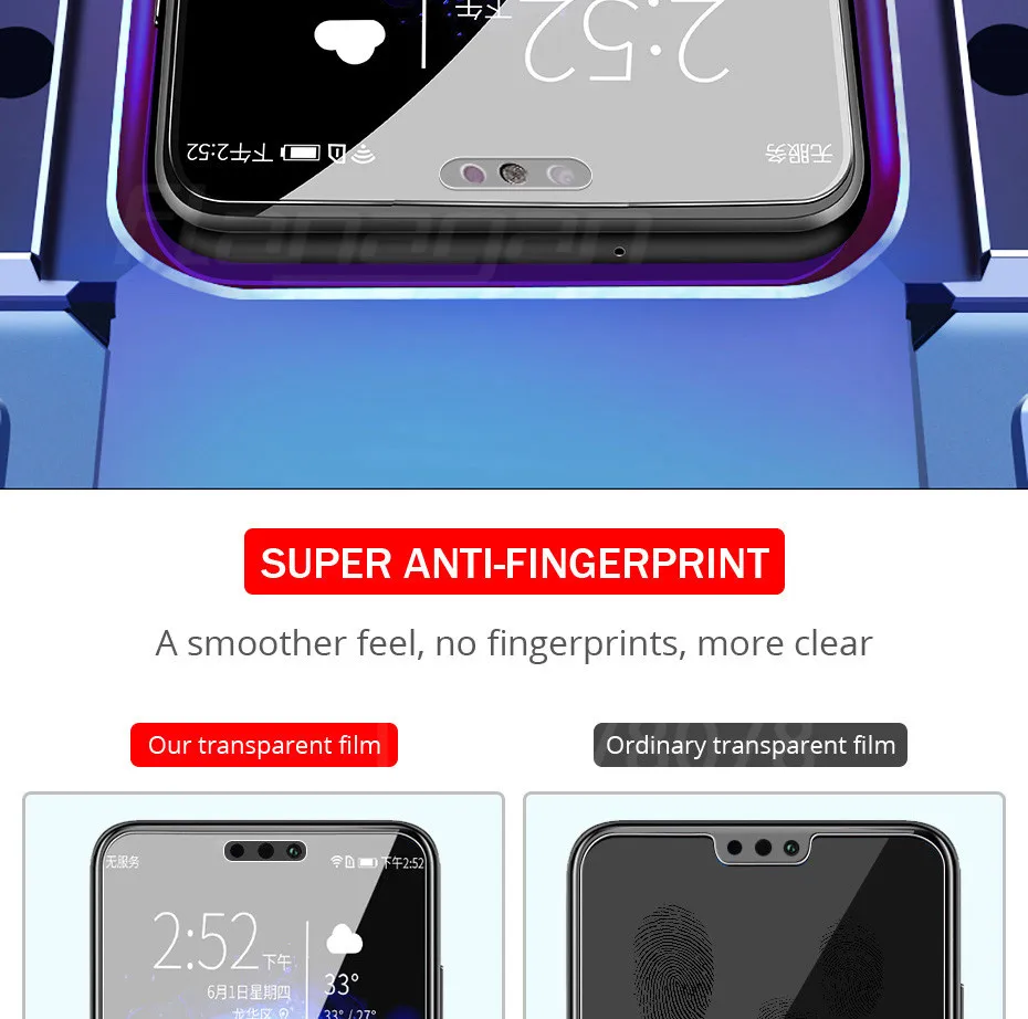 3 шт. полное покрытие из закаленного стекла для huawei P20 Pro P30 Lite P Smart P10 Plus Защита экрана для Honor 20 10 Lite 8X стеклянная пленка