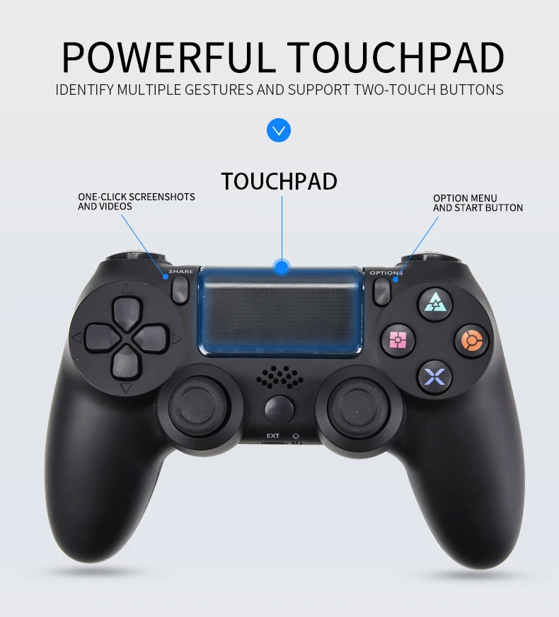 PS4 беспроводной Bluetooth контроллер для sony PS4 Playstation 4 консоль Dualshock4 джойстик геймпады пульт дистанционного управления