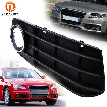 

POSSBAY ABS Front Bumper Right Lower Side Grill Grilles For Audi A4 B8 2007-2011 Pre-facelift Lower Grills Fog Light Covers