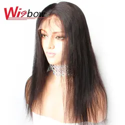 Wigbow OneCut волосы полностью кружевные человеческие волосы парики прямые предварительно выщипанные Волосы Детские волосы 8-28 дюймов