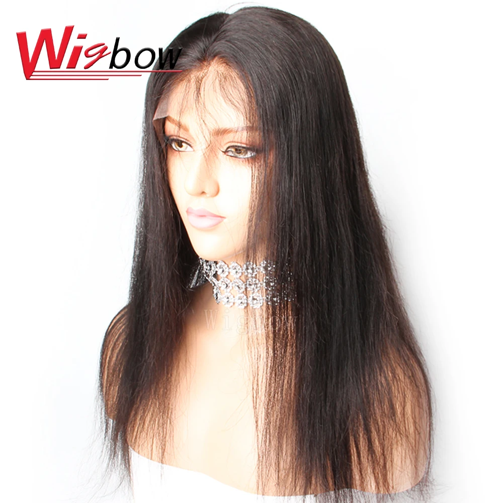 Wigbow накладные волосы полностью кружевные человеческие прямые предварительно