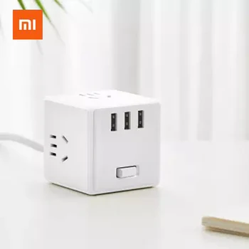 

Xiaomi Mijia Rubik's Cube Converter Wired Version Protection Switch National Standard Combination Hole Jack 3-Dimensional Coth