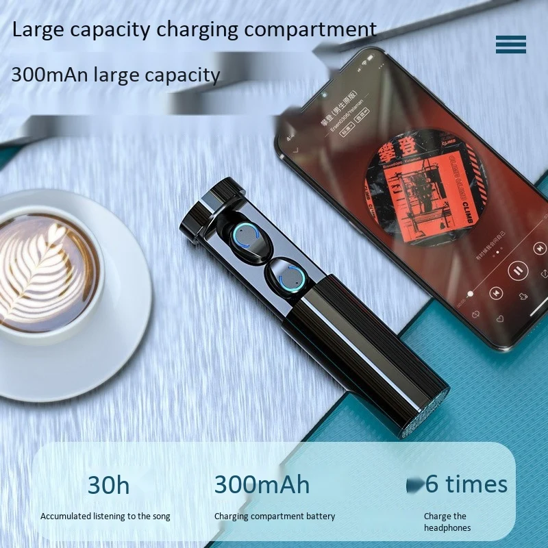 F9 6 Cylinder TWS Wireless 3D Mini Bluetooth Earphone 5 0 with Dual Mic Sports Waterproof Stereo HIFI Bass Surround Headset