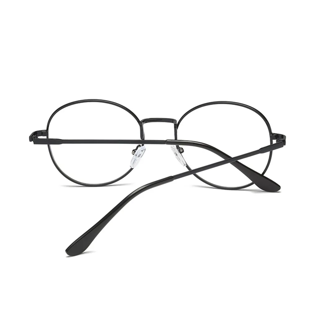 Новые классические дизайнерские очки оправы для оптики металлические круглые очки оправа простые металлические женские/оправа для мужских очков
