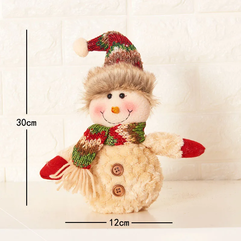 Pointed hat snowman 1 шт. снеговик украшения-игрушка веселый рождественский подарок Рождественская Кукла-снеговик дерево подвесные украшения для дома - Цвет: Pointed hat snowman