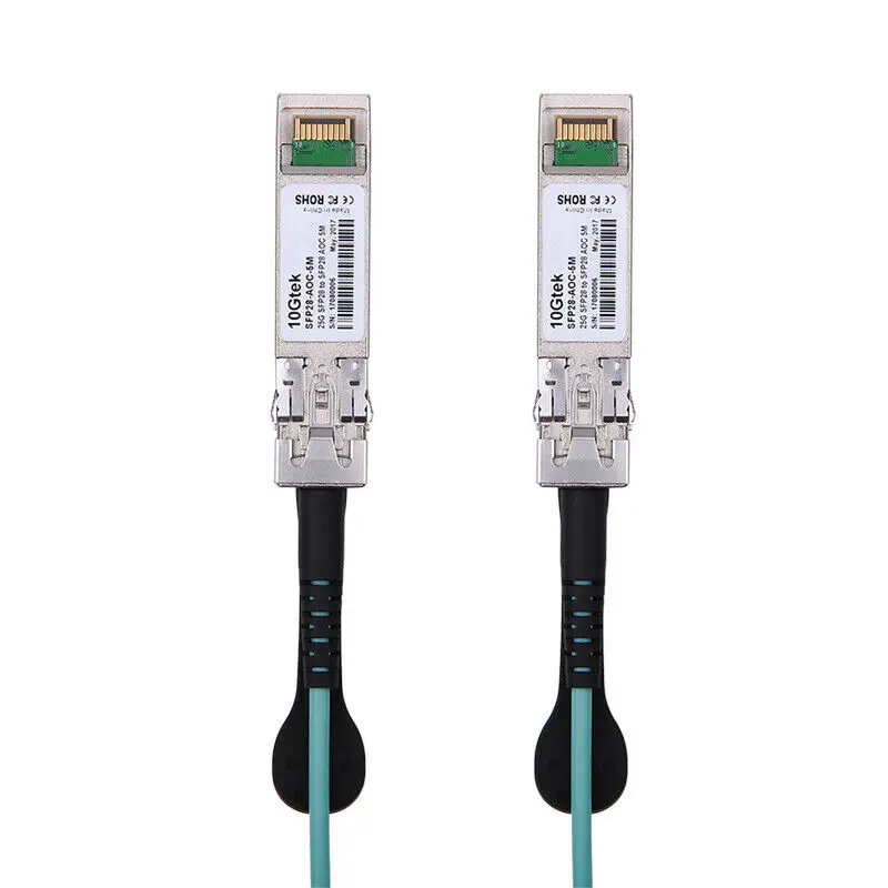 SFP28 AOC, 25Gbps Active Optical Cable, For Cisco/Ubiquiti 5 meter