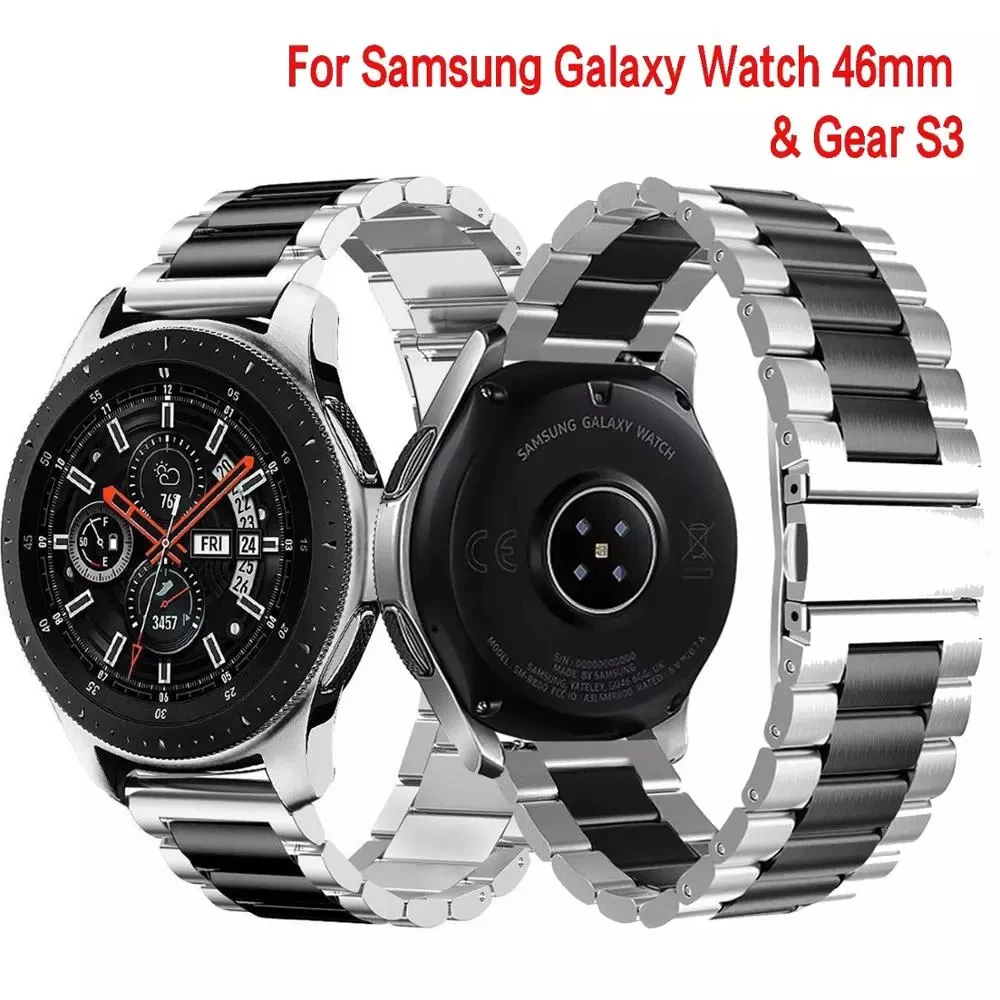 

Universal Stainless Steel Band For Samsung Galaxy Watch 46mm 42mm /Gear S2 Classic/S3 Frontier Watch Strap Metal Wristband