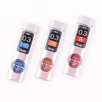

Pentel C273 Mechanical pencil Refill Leads pencil core replacement Ain core replacement Stein 0.3mm Japan HB ,B,2B