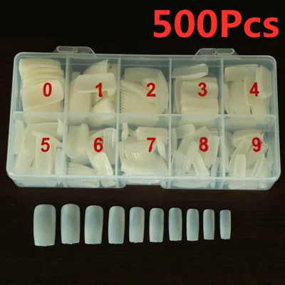 Style 5 Natural 10/50/500 шт. накладные ногти Гель-лак для нейл-арта Лаки Цвет карты палитра практики нейл-арта доска Дисплей инструменты для маникюра наконечник - Цвет: Style 5 Natural