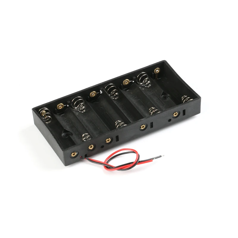 AA Size Power Battery Storage Case Box Holder Leads With 1 2 3 4 5 6 8 Slots Container Bag DIY Standard Batteries Charging - Цвет: 8 slots