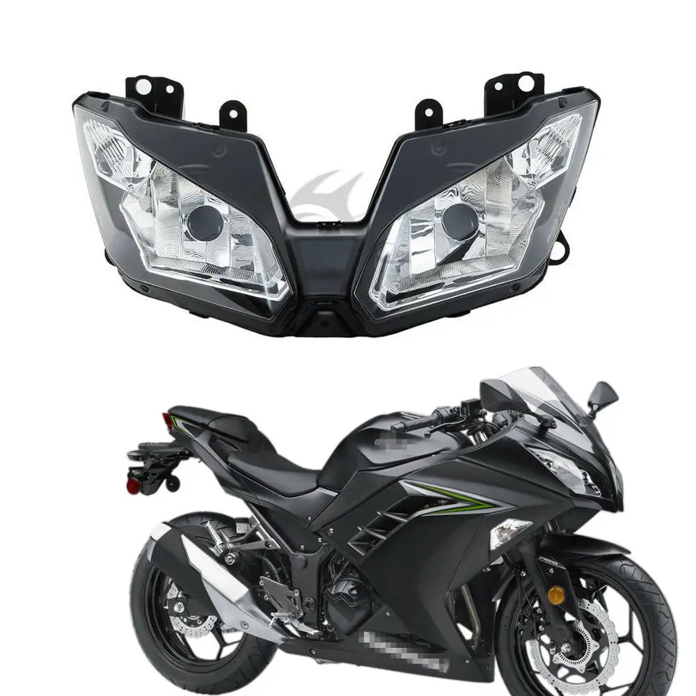 Фара дальнего света для мотоцикла в сборе для KAWASAKI NINJA 300 EX300 2013- 14, 15, 16 лет, новинка