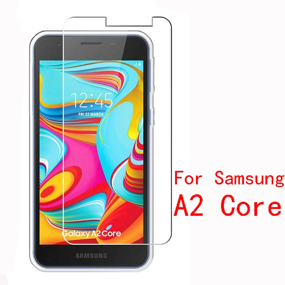 2 шт. Защитное стекло для Samsung A2 Core чехол Galaxy закаленное телефона Защитная пленка
