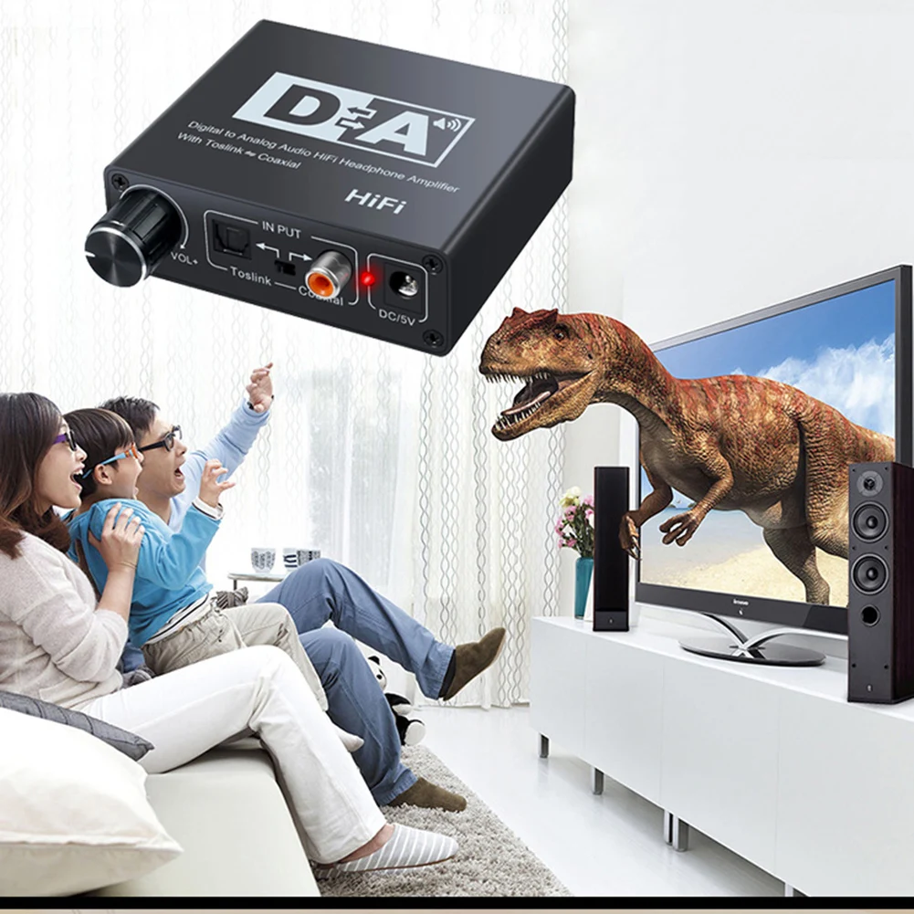 Digital Audio Amplifier 24bit 192khz for Analog Audio Converter 3 5mm Headphone Output VDX99