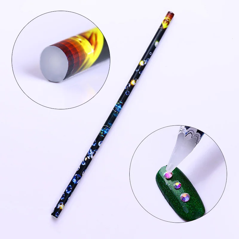 

Hot Wax Pen Rhinestone Picker Dotting Pen Easily Picking Up Manicure Rhinestones Studs 3D Nail Decoration Picker Nail Art Tools