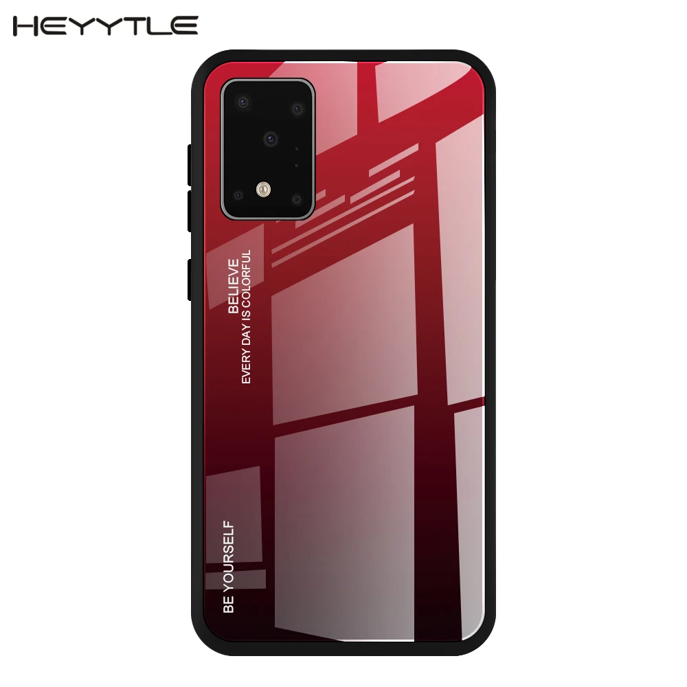 

Heyytle Gradient Tempered Glass Case For Samsung Note 8 9 10 Pro S8 S9 S10 Plus Glossy Case For Galaxy A50 A70 A30 M10 A90 Coque