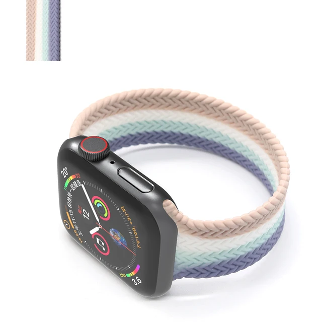 Solo Loop for Apple Watch Strap 44mm 40mm 45mm 41mm 38mm 42mm Elastic Silicone Watchband Bracelet iWatch Serie 7 654321 SE Band C10