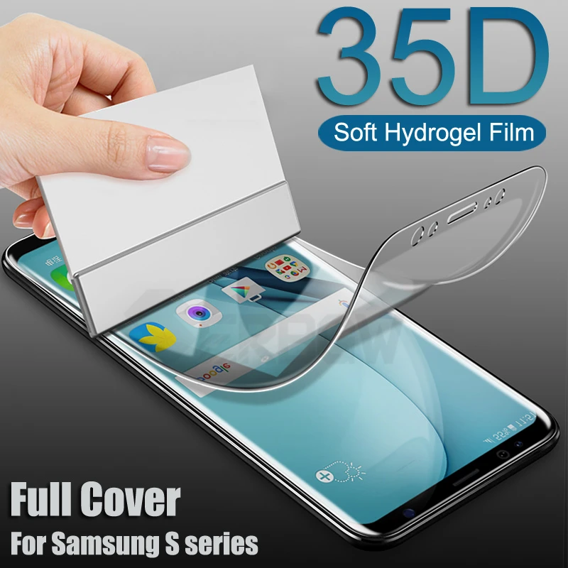 

35D Screen Protector For Samsung Galaxy S9 S8 Plus S10 Lite S7 Edge Full Cover Soft Film For Samsung Note 10 8 9 S10E Not Glass