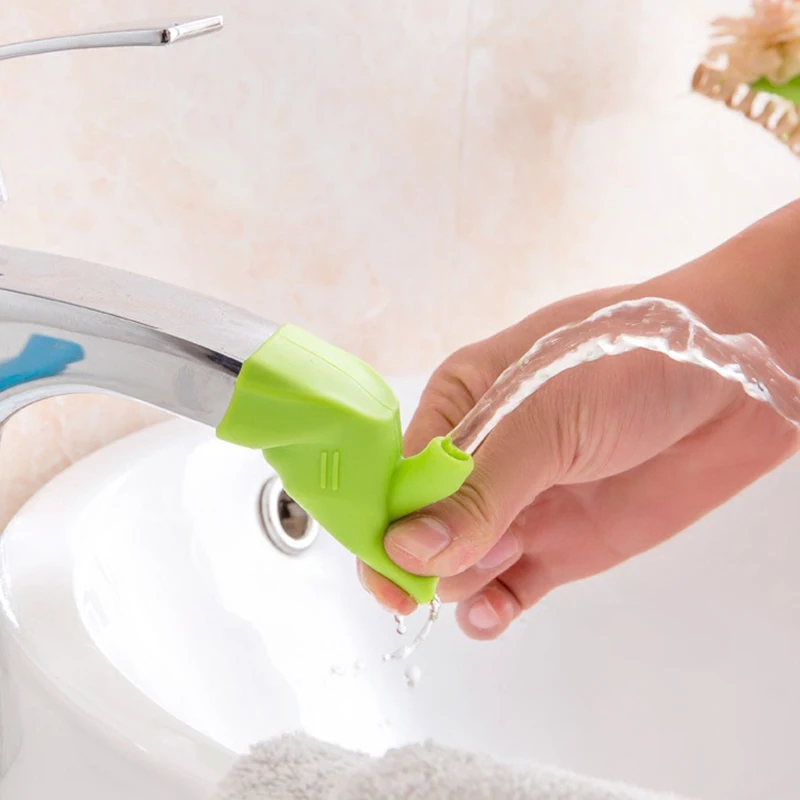 

Kitchen Dual-purpose Children's Assistant Water Guide Trough High Elastic Faucet Extender Kid Hand-washer Extension For Bathroom