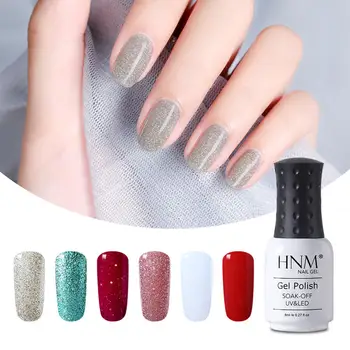 

HNM Classic Gel Nail Polish Set Soak Off Nail Varnish Primer UV LED Salon Manicure 8ML