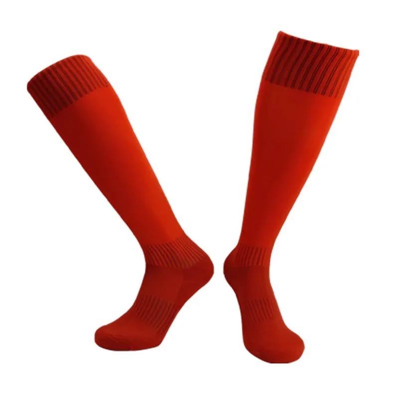 Футбольные носки, длинные, уплотненные, мягкие, дышащие, удобные, впитывающие пот, Нескользящие, спортивные носки