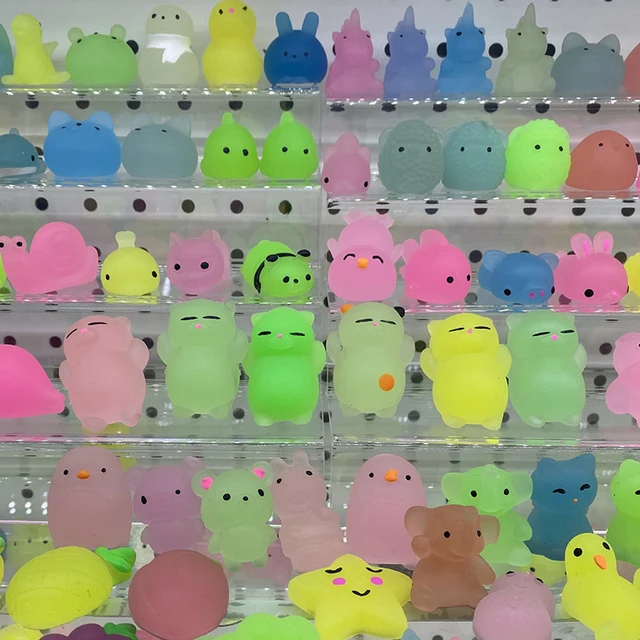 10PCS All Different Luminous Cute Mochi Squishy Cat Slow Rising Squeeze Healing Fun Kids Kawaii Kids Adult Toys Stress Reliever 1