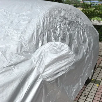 

1pc Car Cover Gray For SUV Van Truck UV-proof Non-woven Weather resistance