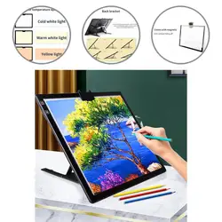 Tablette graphique créative avec support pour dessin et traçage, avec pochoir LED 