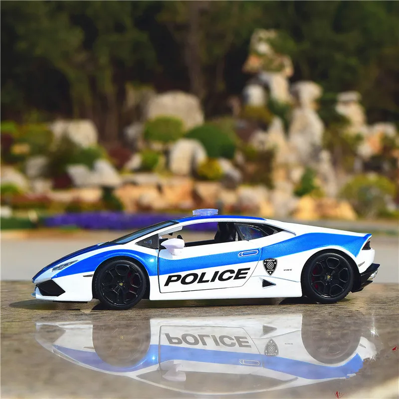 Полицеский автомобиль Maisto 1:24 Lamborghini LP610 модифицированная модель автомобиля из
