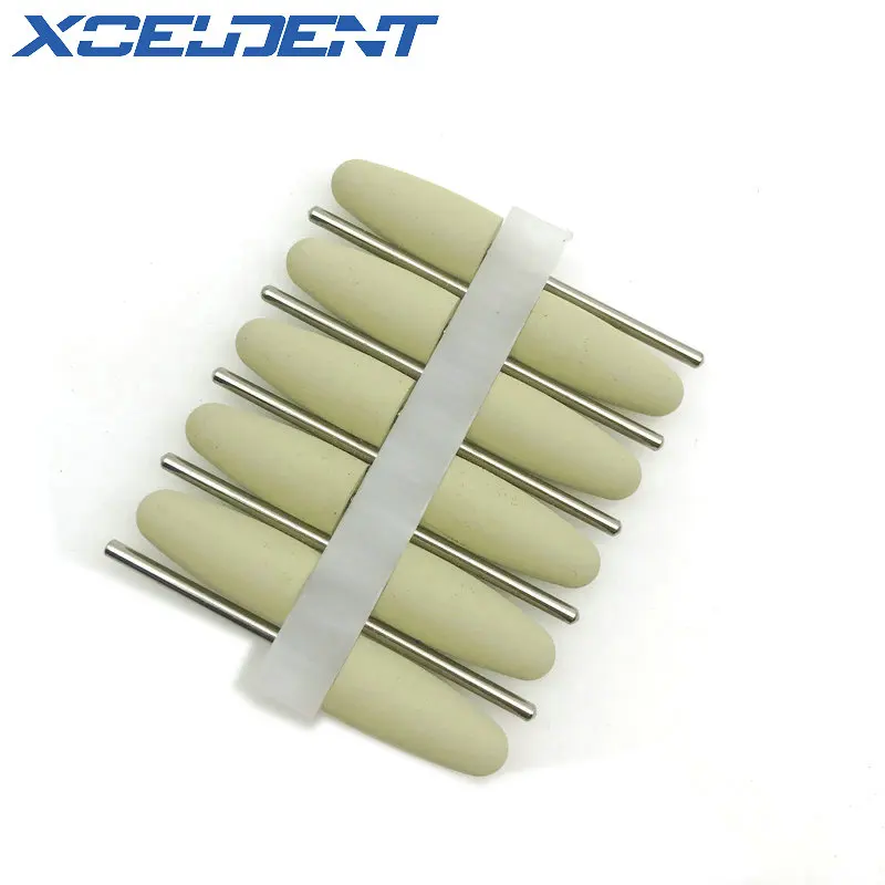 40pcs Dental Silicone Rubber Polishing Polisher Grinders Nail Drill Bits for Electric Manicure and Oral Intial Polishing Burs