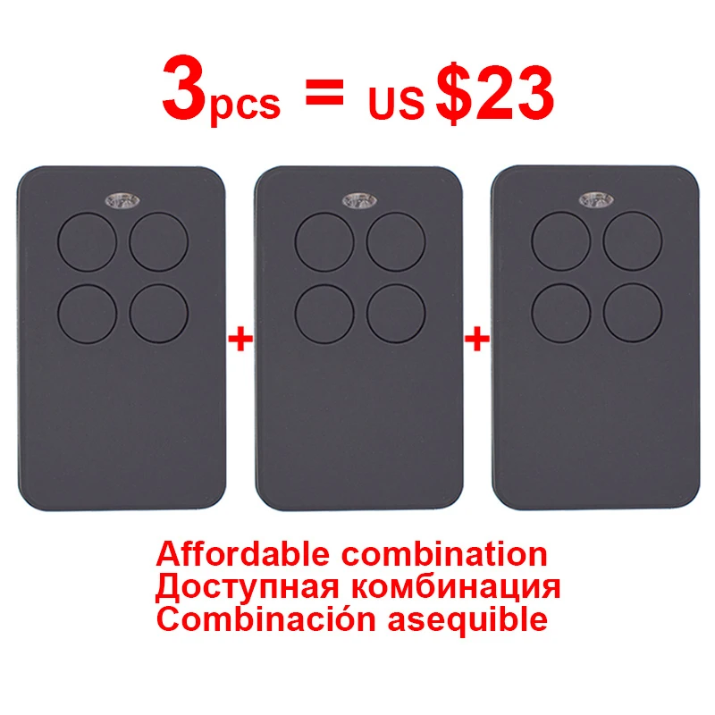 

3pcs Garage door gate remote rolling code remote control duplicator gate control garage command