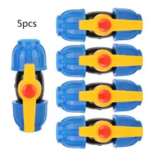 Шаровые клапаны 5 шт. PE соединение водопроводной трубы фитинги шаровой клапан для трубы быстрый соединитель-выключатель 20 мм