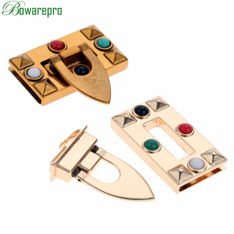 bowarepro Rectangle Shape Metal Bag Decoration for DIY Handbag Craft Messenger Shoulder Bag Part Hardware Accessories 1pc