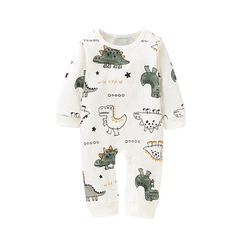 

Infant Boys Girls Rompers Toddler Kids Cartoon Dinosaur Print Long Sleeve Jumpsuit Newborns Fashion Cute Baby Clothes 0-18M A20