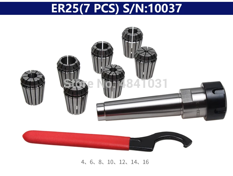 

S/N:10037 MT3 Mill Chuck Set(Metric)/SIEG Mill collet for X2/X3/X4/M6/M8