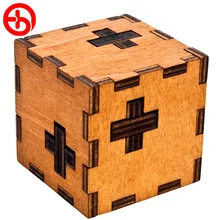 Не специальный деревянный бутик Швейцария кубический заусенец головоломки любан замок взрослых детей развивающие игрушки подарок