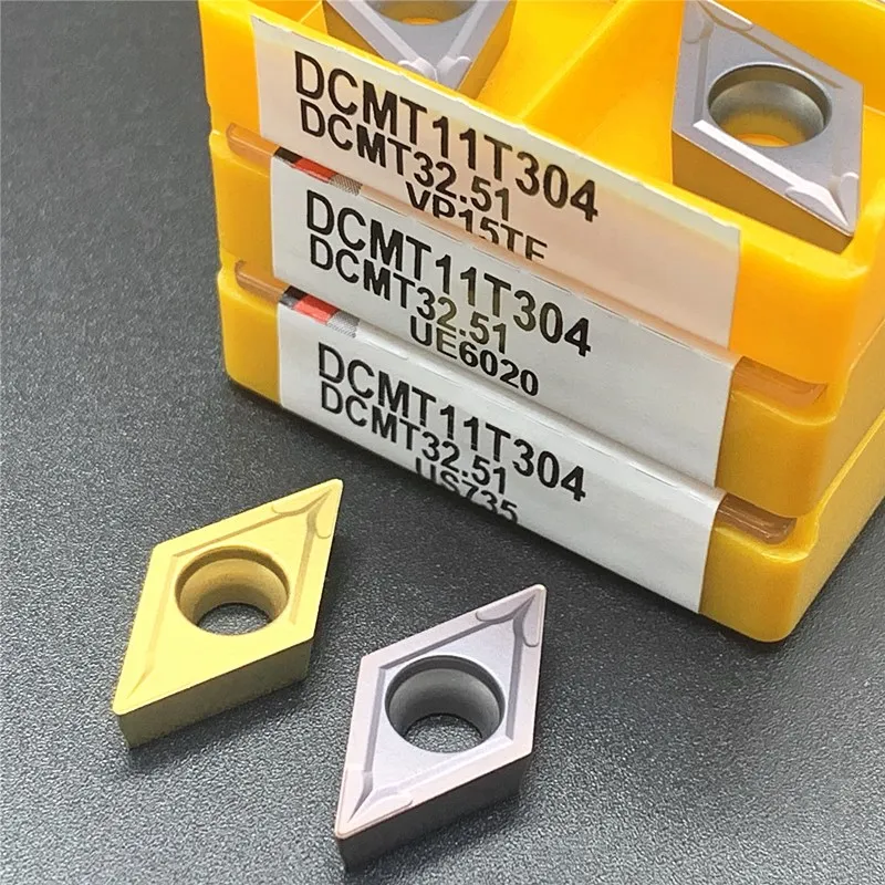 DCMT11T304/08 VP15TF/US735/UE6020 Carbide Insert Internal Turning Tool Metal Turning Tool CNC Parts Tool Carbide Turning Insert shell mill cutter