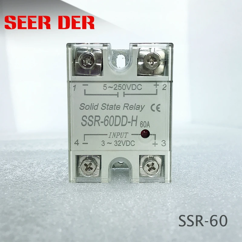 

AA SSR-60 60A VA DA Industrial Solid State Relay Module SSR with comfortable DD