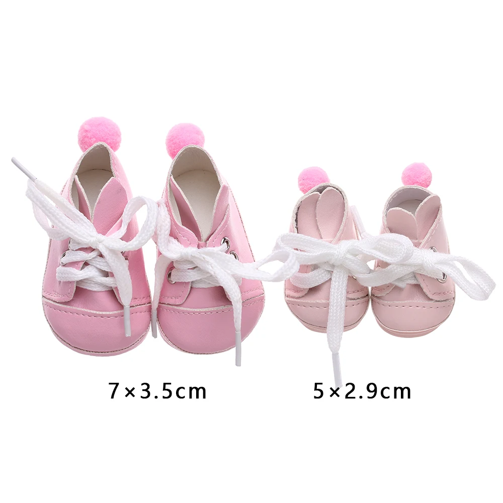 1 пара, модная Милая Мини-обувь с кроликом для куклы 14/18 дюймов, детские игрушки, подарки для девочек, куклы, мультяшная обувь, аксессуары