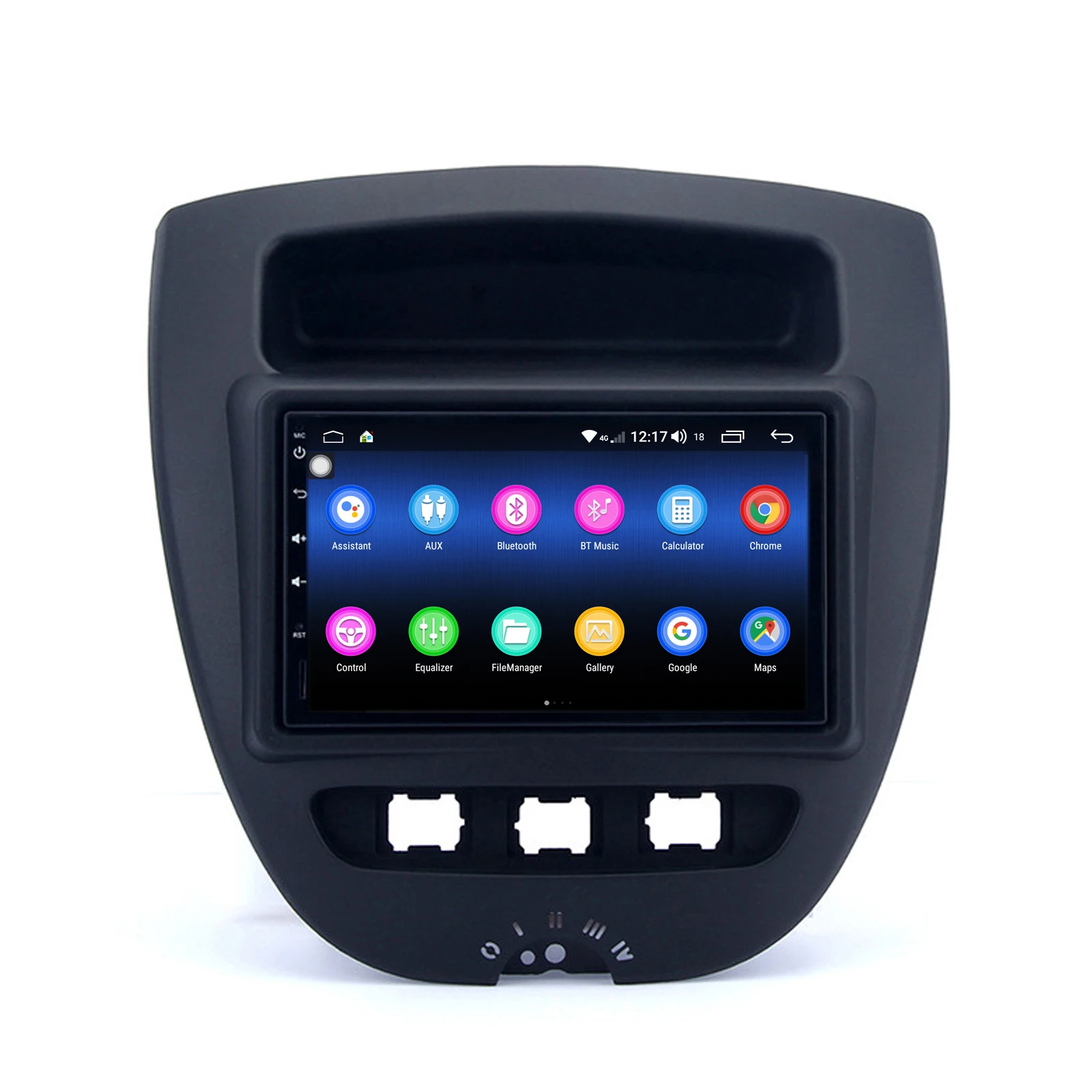 Sale COIKA IPS Screen 2+32/4+64G RAM Android 8.1 System Car DVD Radio Player For Peuget 107 Toyota Aygo Citroen C1 GPS Navi BT SWC 2