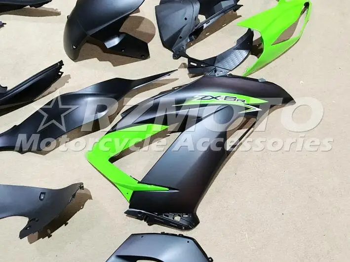 Новинка полный комплект обтекателей из АБС пластика подходит для Kawasaki ZX6R 2013 2014 2015