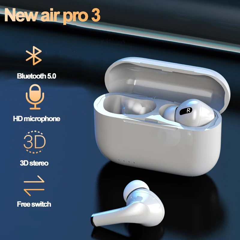 

Wireless earphone in-ear headphones Noise Cancelling Gaming Headset Portable bluetooth earphones with microphone Air pro 3