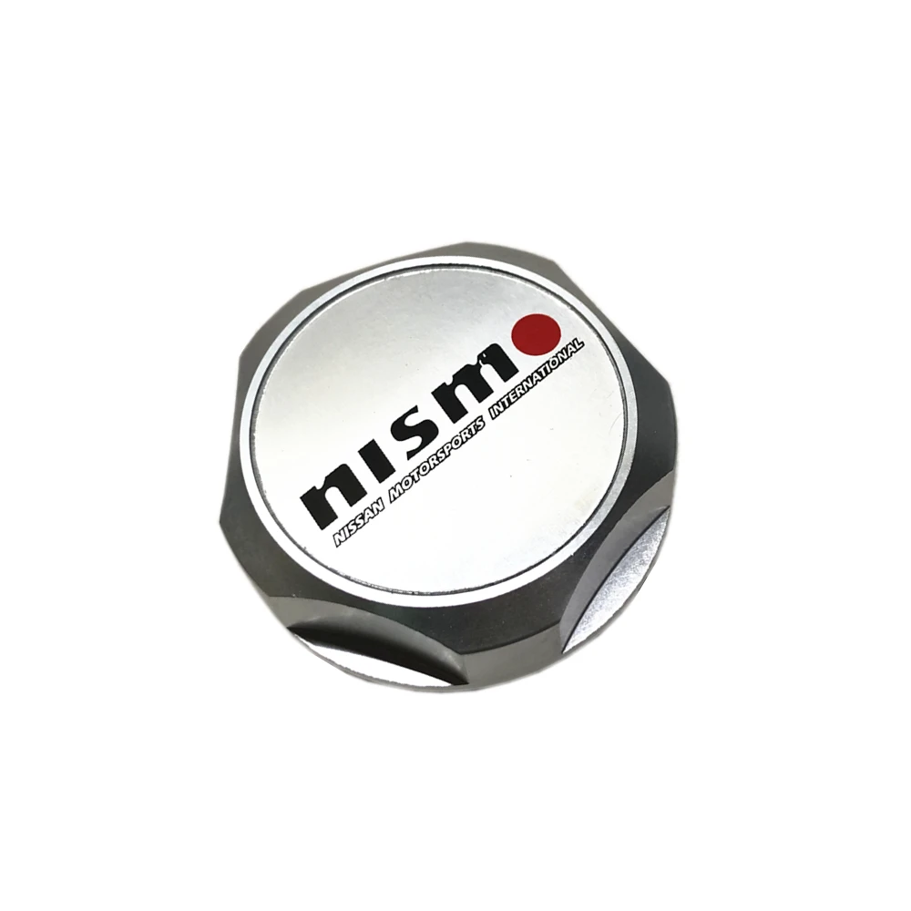 Car Luxury Chrome Nismo Racing Oil Filler Cap Fuel Tank Cover Aluminum Alloy Fit For 350Z 370Z Almera Juke 1Pcs