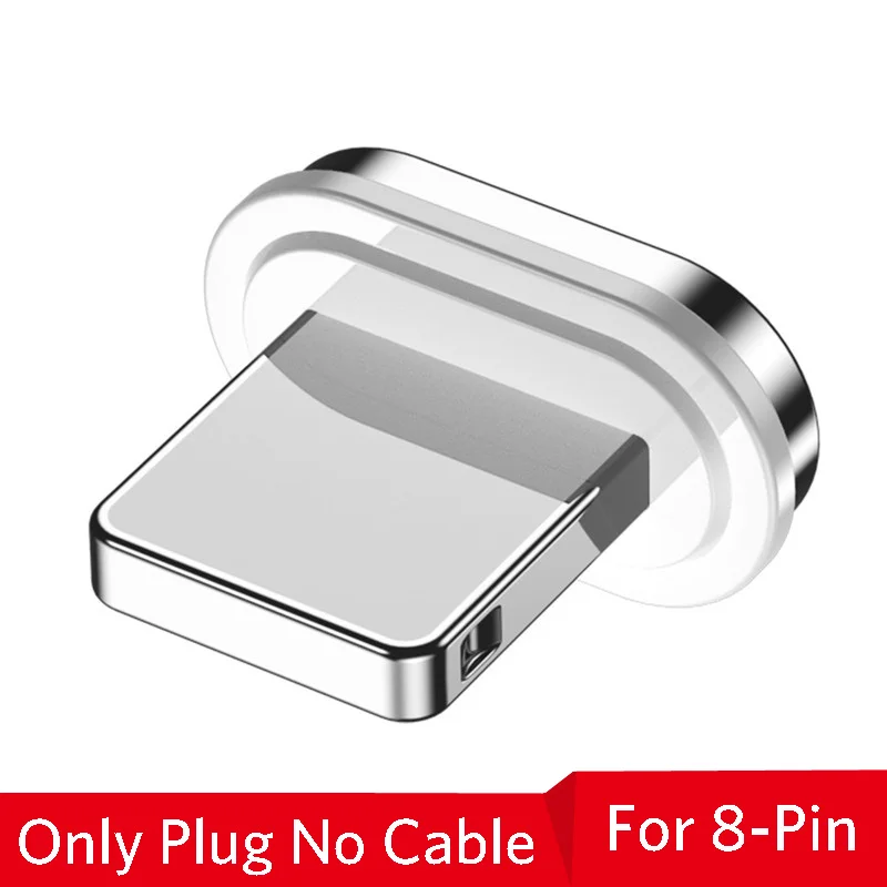 Магнитный кабель USLION, 3 А, кабель для быстрой зарядки usb type C и кабель Micro USB, магнитный кабель для зарядки и передачи данных, кабели для мобильных телефонов - Цвет: Only Plug For iPhone