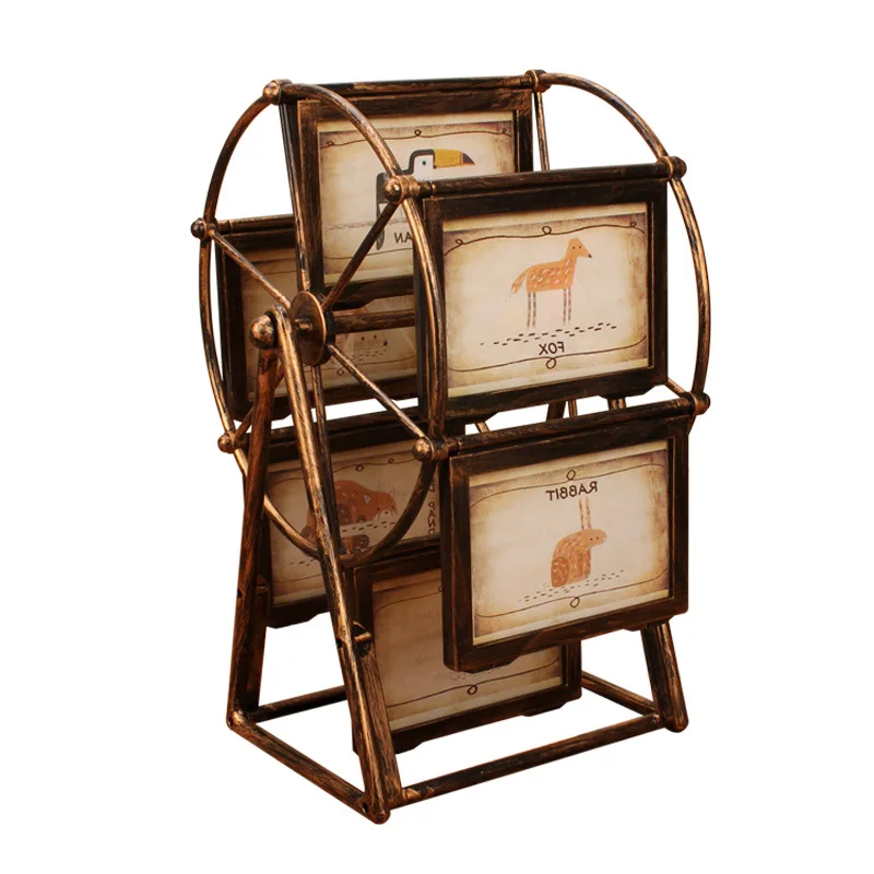 

Plastic Photo Frame 5 inches Europe Style Photo Frames for Picture Creative Ferris Wheel Photo Frame Baby Lover Photos Display