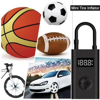 

Universal Electric Inflator Pump Smart Digital Display For Car Motorcycle Bicycle Tire Pressure Detector Inflatable Pump