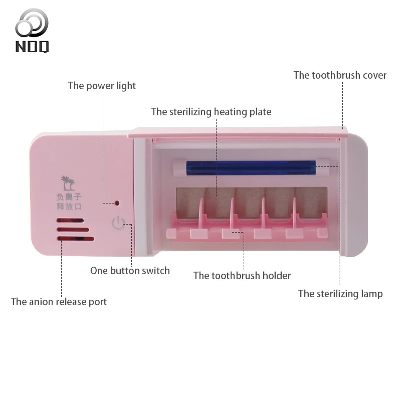 NOQ UV Light автоматический Антибактериальный стерилизатор зубной щетки Диспенсер держатель стерилизатора очиститель аксессуары для ванной комнаты Набор