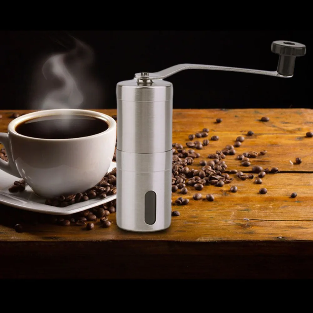 Stainless Steel Coffee Bean Grinder Hand Handmade Coffee Grinder Manual Mill Kitchen Grinding Tool 2