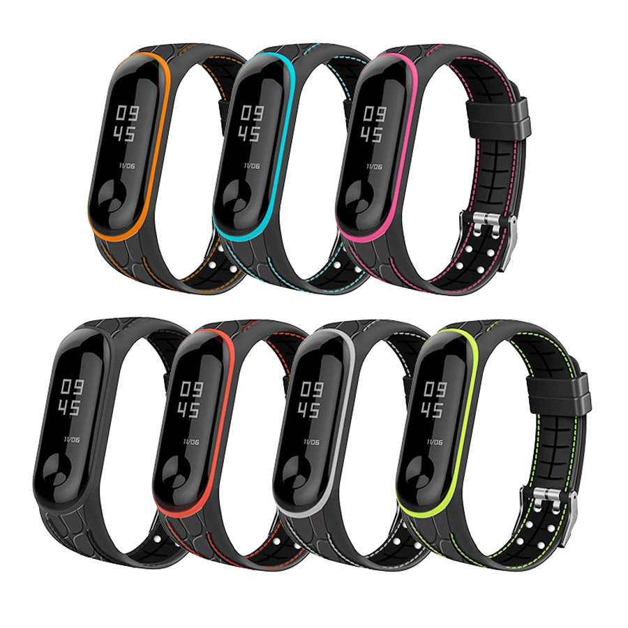 Ремешок силиконовый для смарт часов Xiaomi Mi Band 4 3|Смарт-аксессуары| |