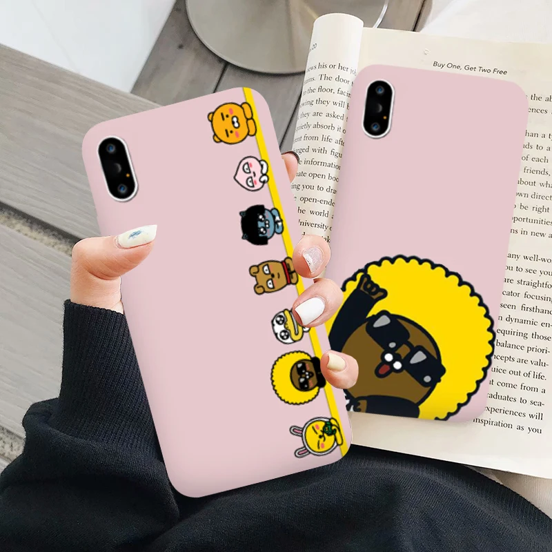 Мягкий силиконовый чехол для телефона Jamular kakao с мультяшным рисунком для IPhone 11 Pro Max X XS Max XR 6 7 8 Plus, милый чехол для телефона с какао