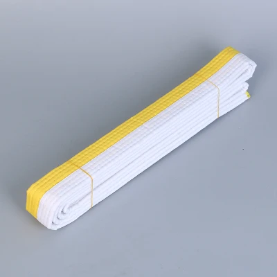 white yellow Suzakoo боевое искусство тхэквондо поясной ремень тренировочное оборудование аксессуар - Цвет: white yellow